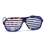 AUSTRALIA SUN GLASSES Blinds Party Costume Day Aussie Flag Sunnies Sunglasses - Front View