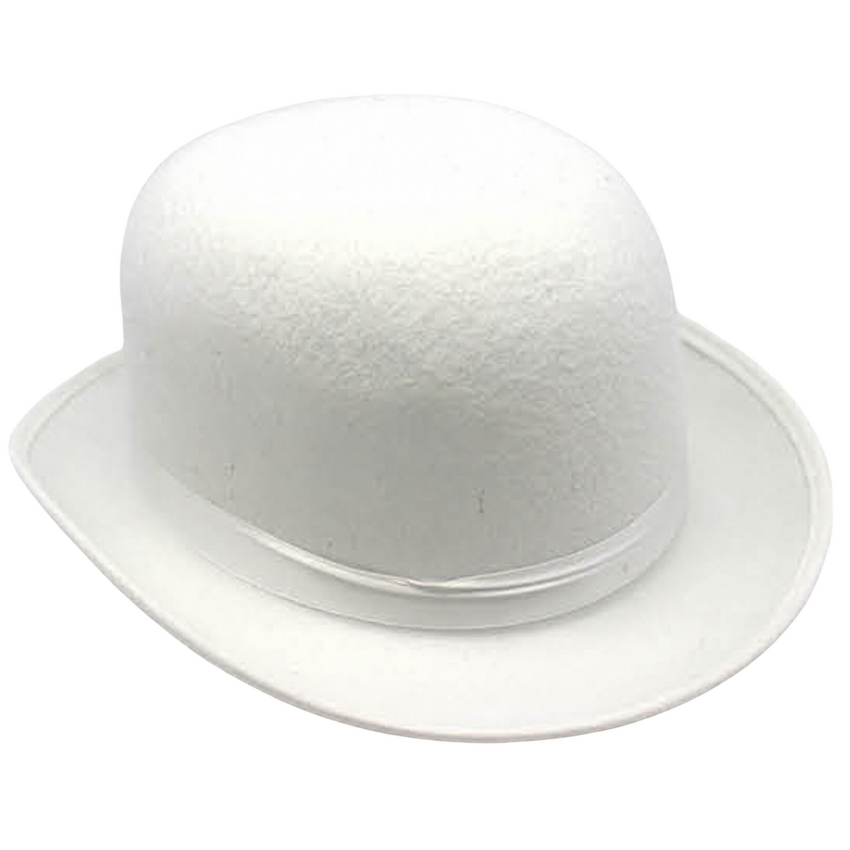 Vintage White Bowler Hat for Party Costumes, Derby Events, Halloween, and Dance Performances