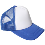 Adjustable Blue/White Trucker Cap Australia Day - Classic Baseball Hat - Front View