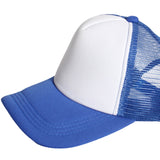 Adjustable Blue/White Trucker Cap Australia Day - Classic Baseball Hat - Side View