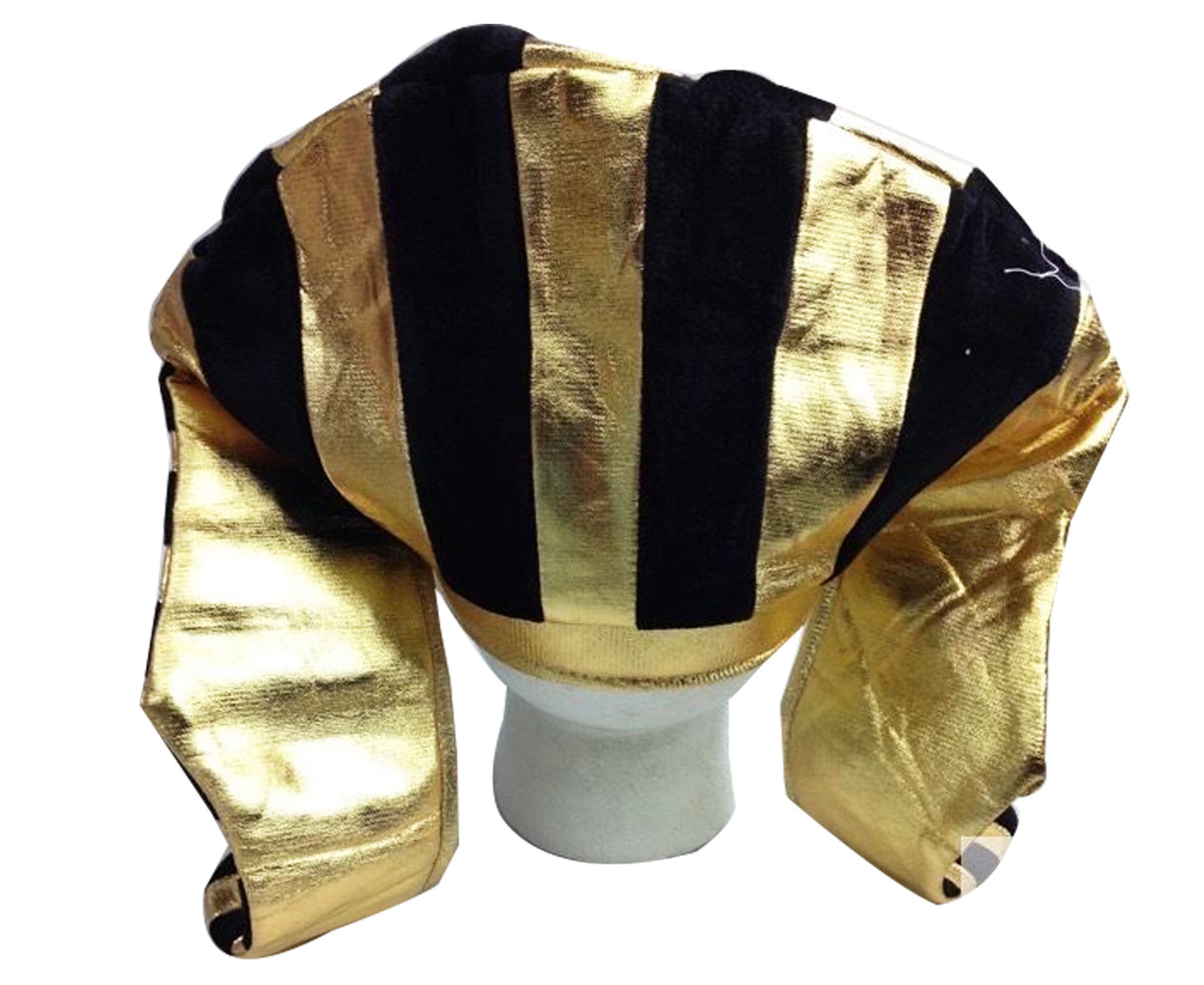 Ancient Egyptian Pharaoh Crown Hat for King Costume Party – Halloween Fancy Dress Accessory