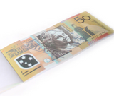 Pretend Play Australian Dollar Note Pad - 50 Sheet Kids' Souvenir Currency