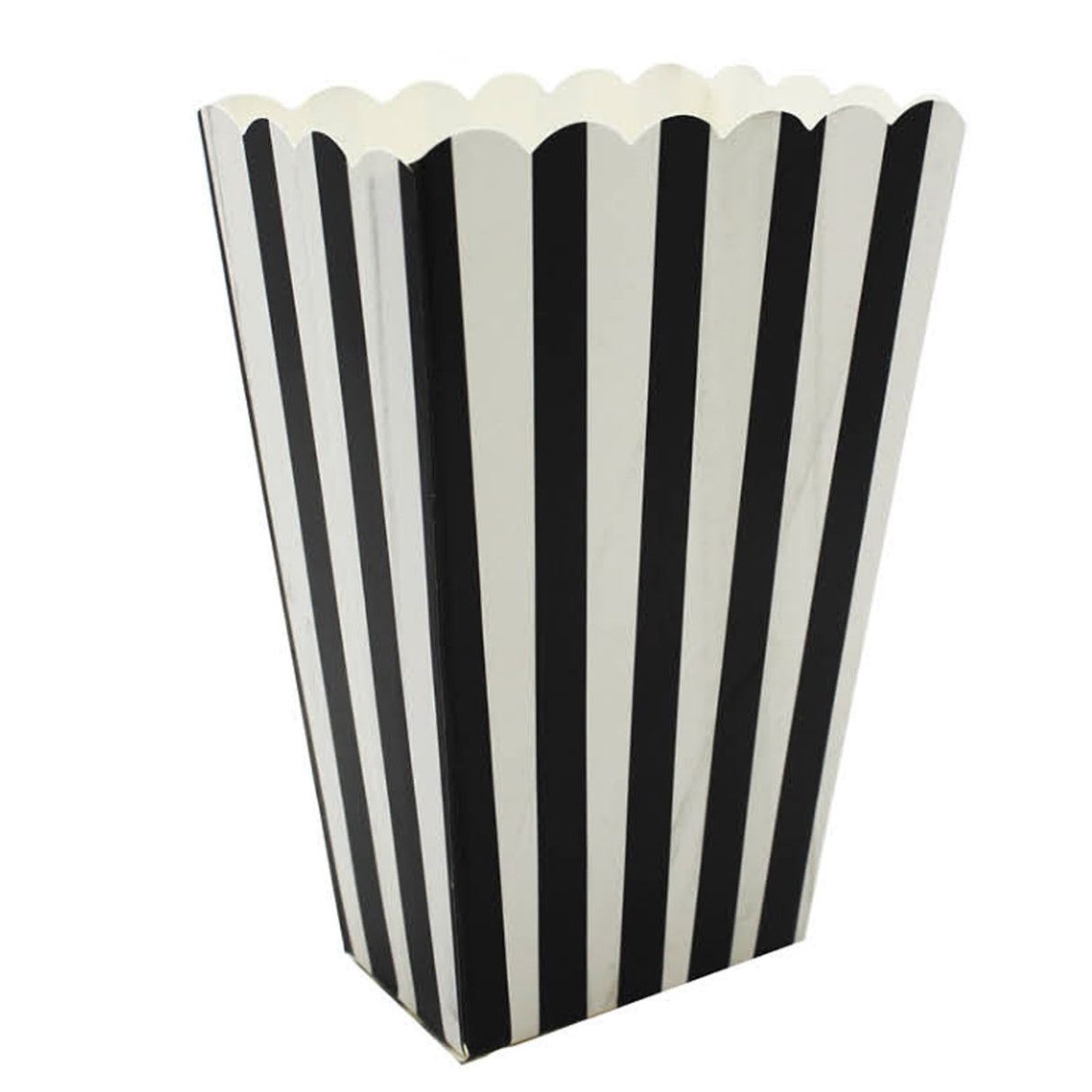 Classic Black Popcorn Boxes - Set of 6 for Weddings and Events