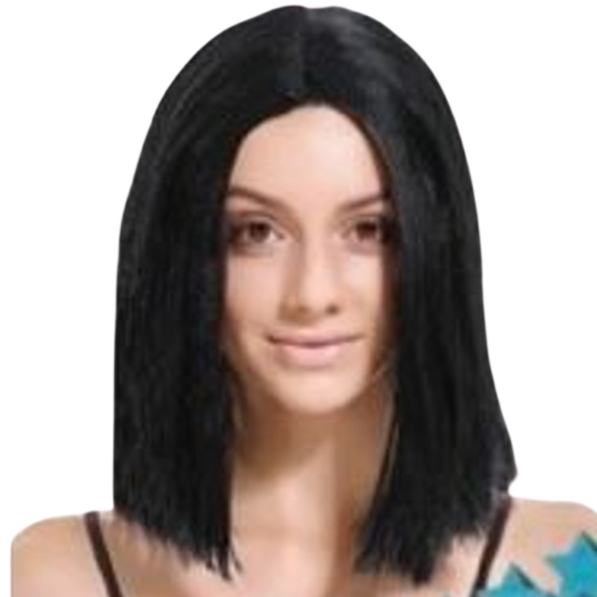 Black Lob Wig for Cosplay and Costume Parties