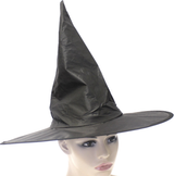 Classic Black Witch Hat - Essential Women's Halloween Costume Accessory - Front View