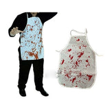 BLOODY APRON Halloween Party Fake Blood Horror Butcher Costume Accessory - Front View