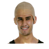 Bald Skinhead Costume Wig Cap - Authentic Rubber Latex Head Cover for Parties - Front View