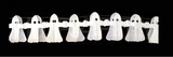 HALLOWEEN PAPER GARLAND Ghost Horror Decoration 1.8m Party Props Decor White - Front View