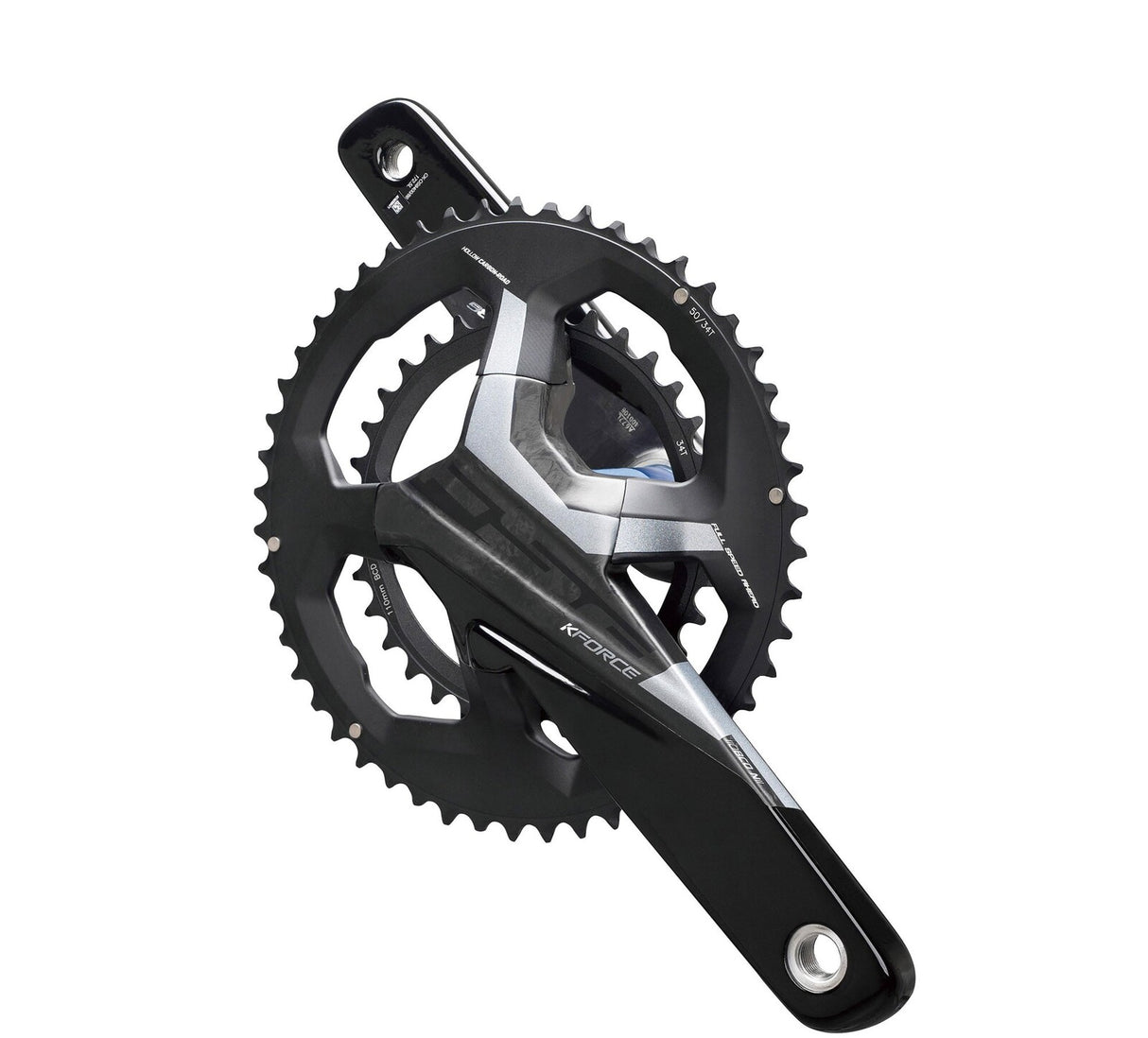 FSA K-Force Light BB386EVO Carbon Crankset 172.5mm 50/34T for Road Bikes