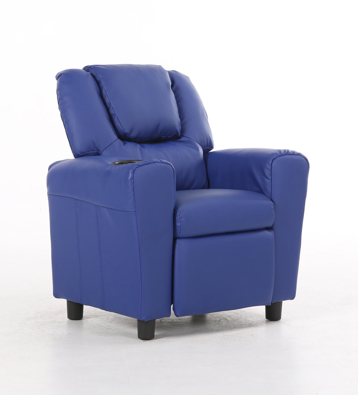 William Kids Recliner Armchair - Comfortable Lounge Sofa for Children in Blue