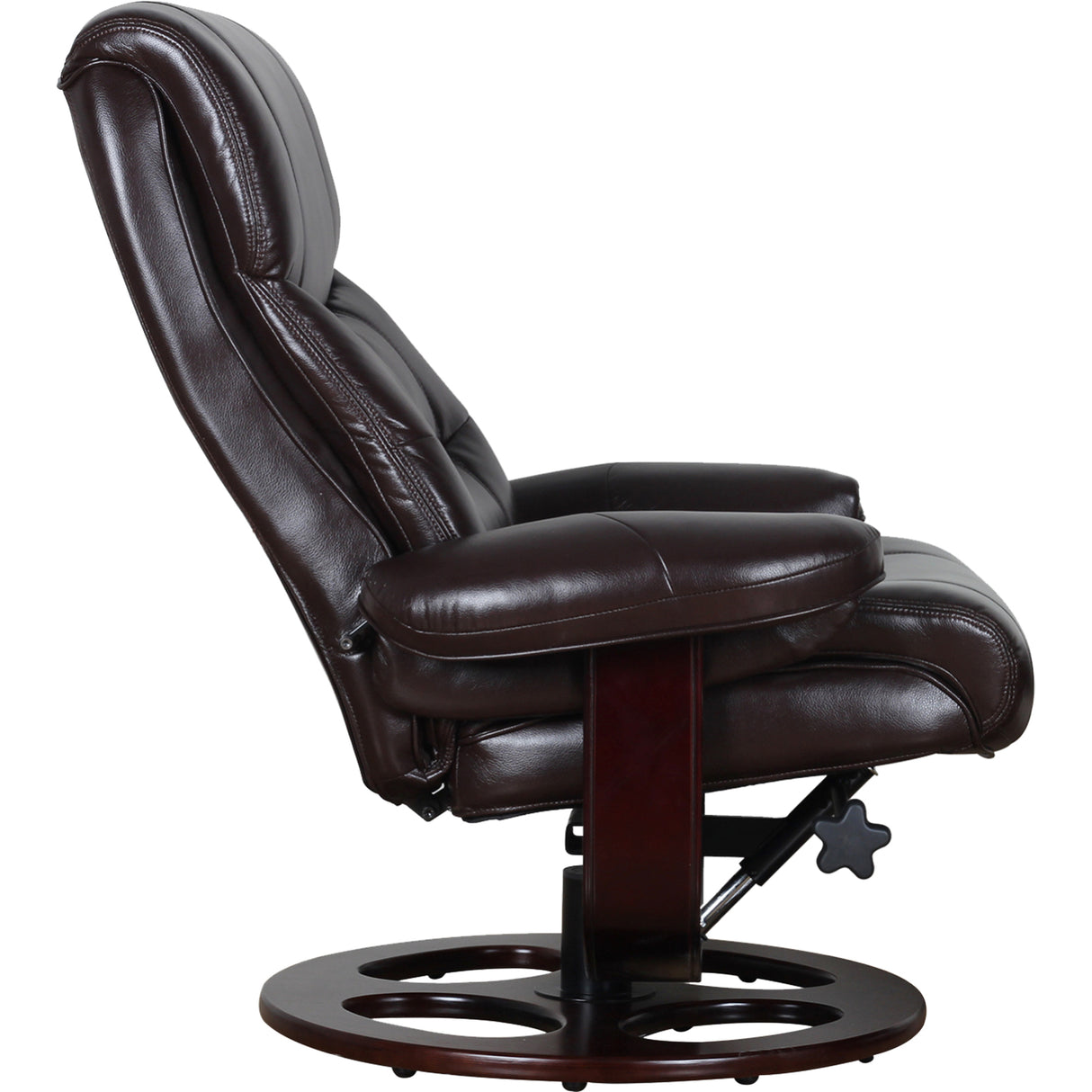 Julio Faux Leather Premium Reclining Lounge Arm Chair w/ Ottoman Swivel Sofa