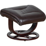 Julio Faux Leather Premium Reclining Lounge Arm Chair w/ Ottoman Swivel Sofa