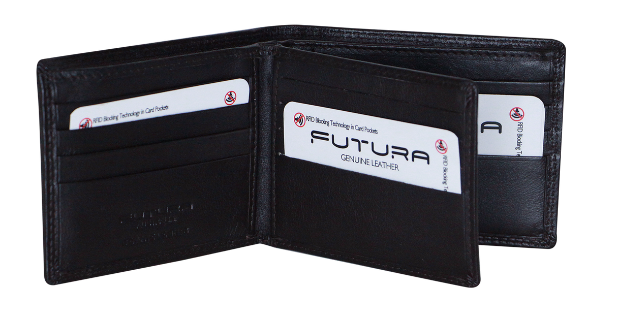 Futura Men's Harrison RFID Black Leather Wallet with Gift Box