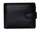 Futura Men's Black RFID Leather Wallet with Fold Over Design