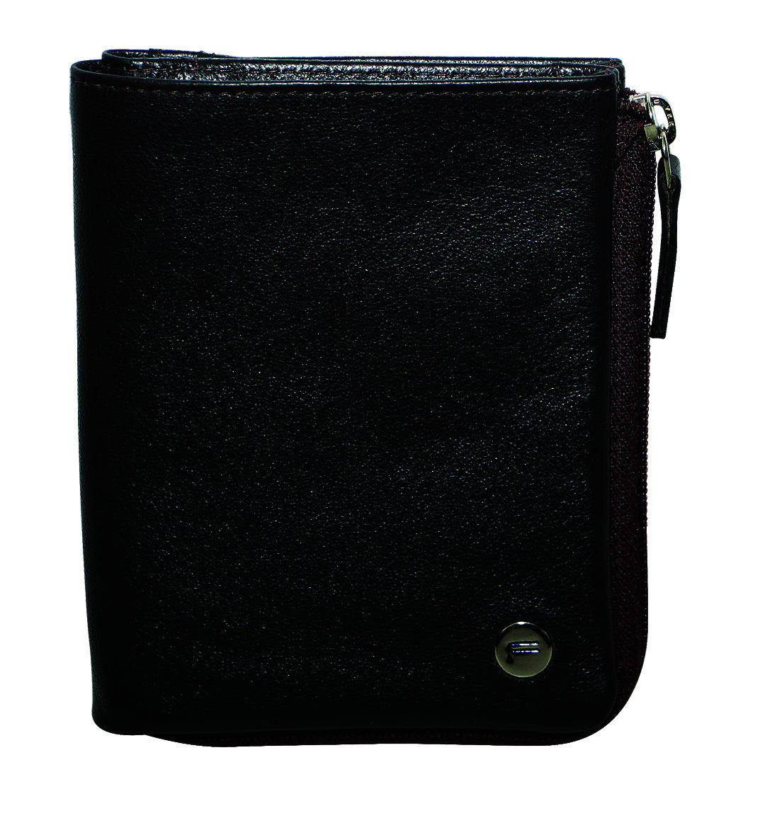 Futura Black RFID Leather Zip Wallet