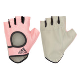 Adidas Womens Essential Gym Gloves Sports Weight Lifting Training - Pink - X-Large - Front View