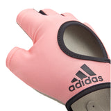 Adidas Womens Essential Gym Gloves Sports Weight Lifting Training - Pink - X-Large - Top-Down View