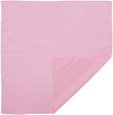 BANDANA Paisley 100% COTTON Head Wrap Durag Bandanna Summer Biker Scarf Mask - Light Pink (Plain) - Side View