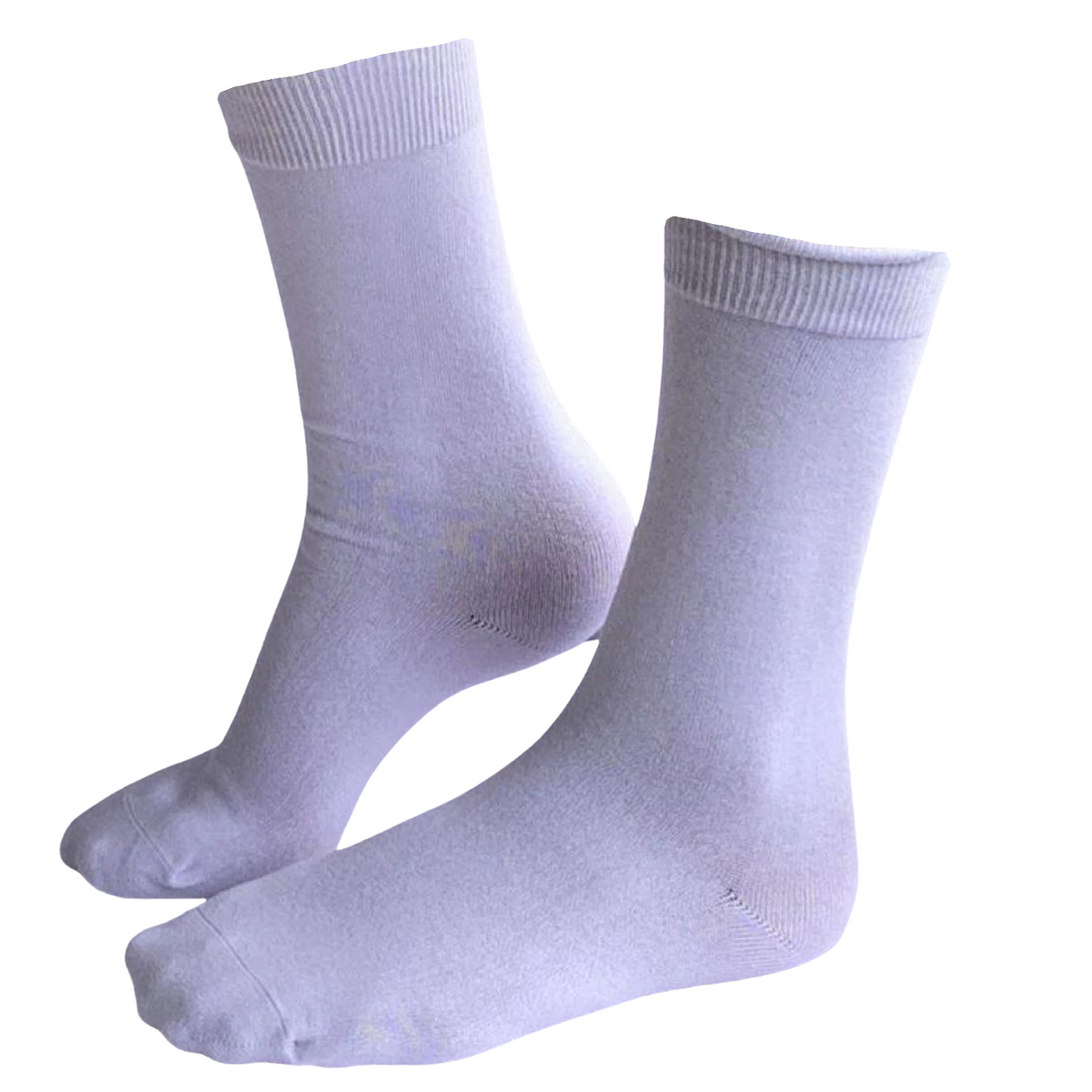 1 Pair Premium Bamboo Loose Top Socks Diabetic Diabetes Circulation Eco Sox - White - 11-14