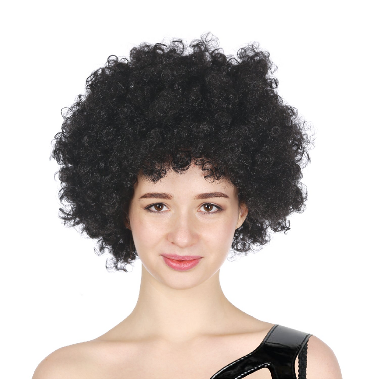 Funky 70s/80s Curly Afro Wig for Men - Ultimate Costume Party Accessory - Black