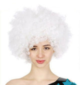 Groovy Curly Afro Wig for Men - Retro 70s/80s Costume Party Accessory - White