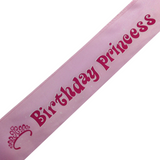 Sparkling Pink Birthday Sash for 21st & 18th Girl's Night Bash - Perfect Party Accessory