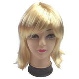 Chic Straight Blonde Bob Wig with Fringe for Themed Parties and Cosplay - Women's Costume Accessory