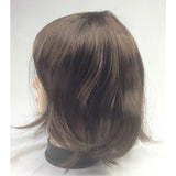 Chic Short Brown Bob Wig with Bangs - Ideal for Cosplay and Themed Events - 45-Degree Angle