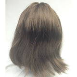 Chic Short Brown Bob Wig with Bangs - Ideal for Cosplay and Themed Events - Rear View