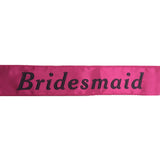 Hot Pink Satin Hen's Night Sash for Bride & Bridesmaids - Perfect Party Accessory