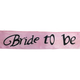 Light Pink Satin Sash for Bride To Be - Perfect for Hen Night Celebrations