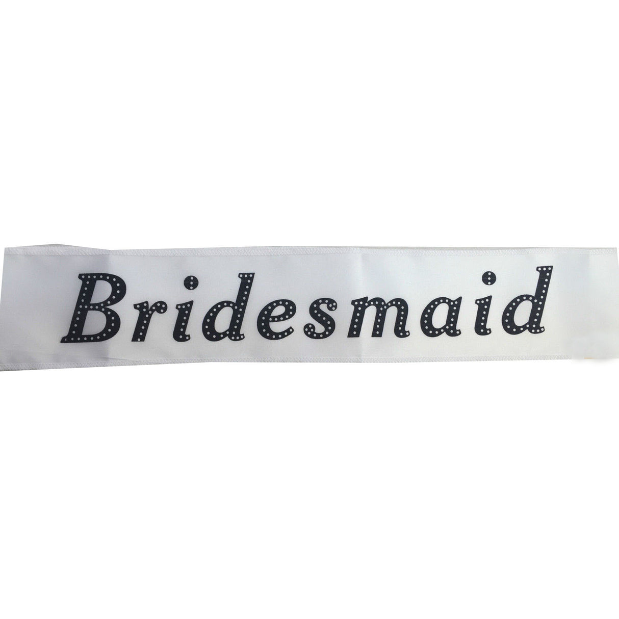 Hens Night Bride To Be Satin Sash - Elegant White Bridal Party Accessory