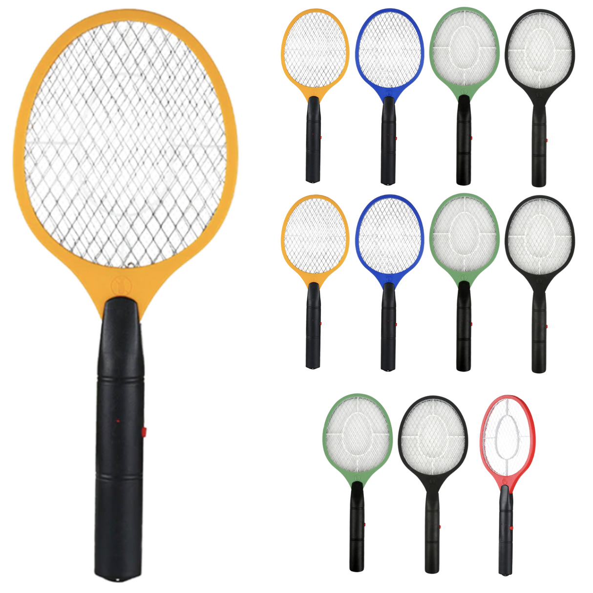 12-Pack Electric Insect Zapper Rackets for Flies, Mosquitoes, and Pests