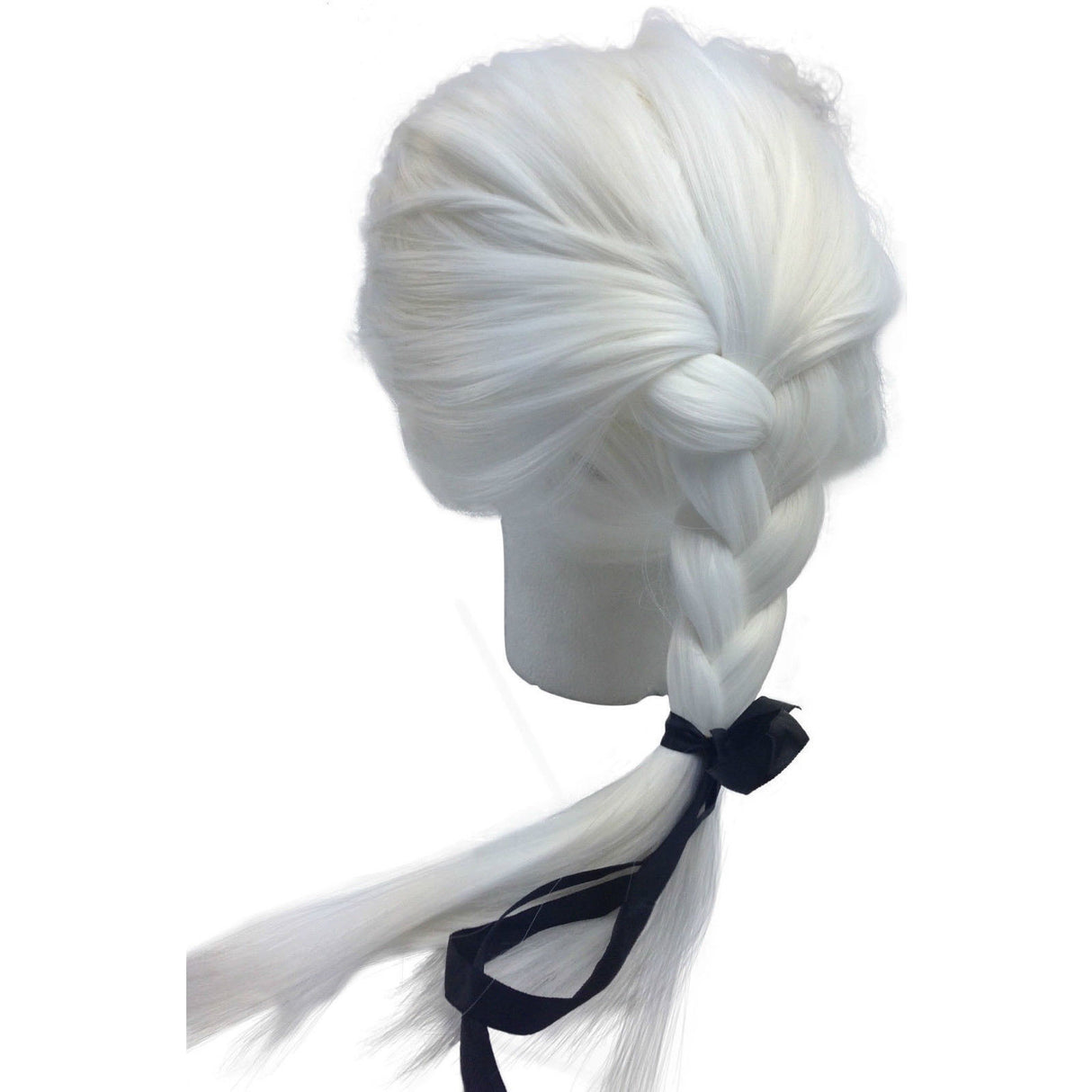 Colonial Courtroom Wig for Judge Costume - White Fancy Dress for Halloween Party