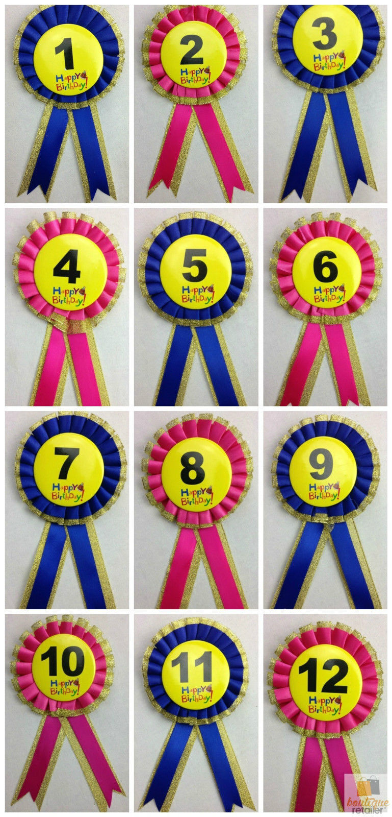 Birthday Celebration Rosette Badge for Kids - Fun Dress-Up Award for Boys and Girls