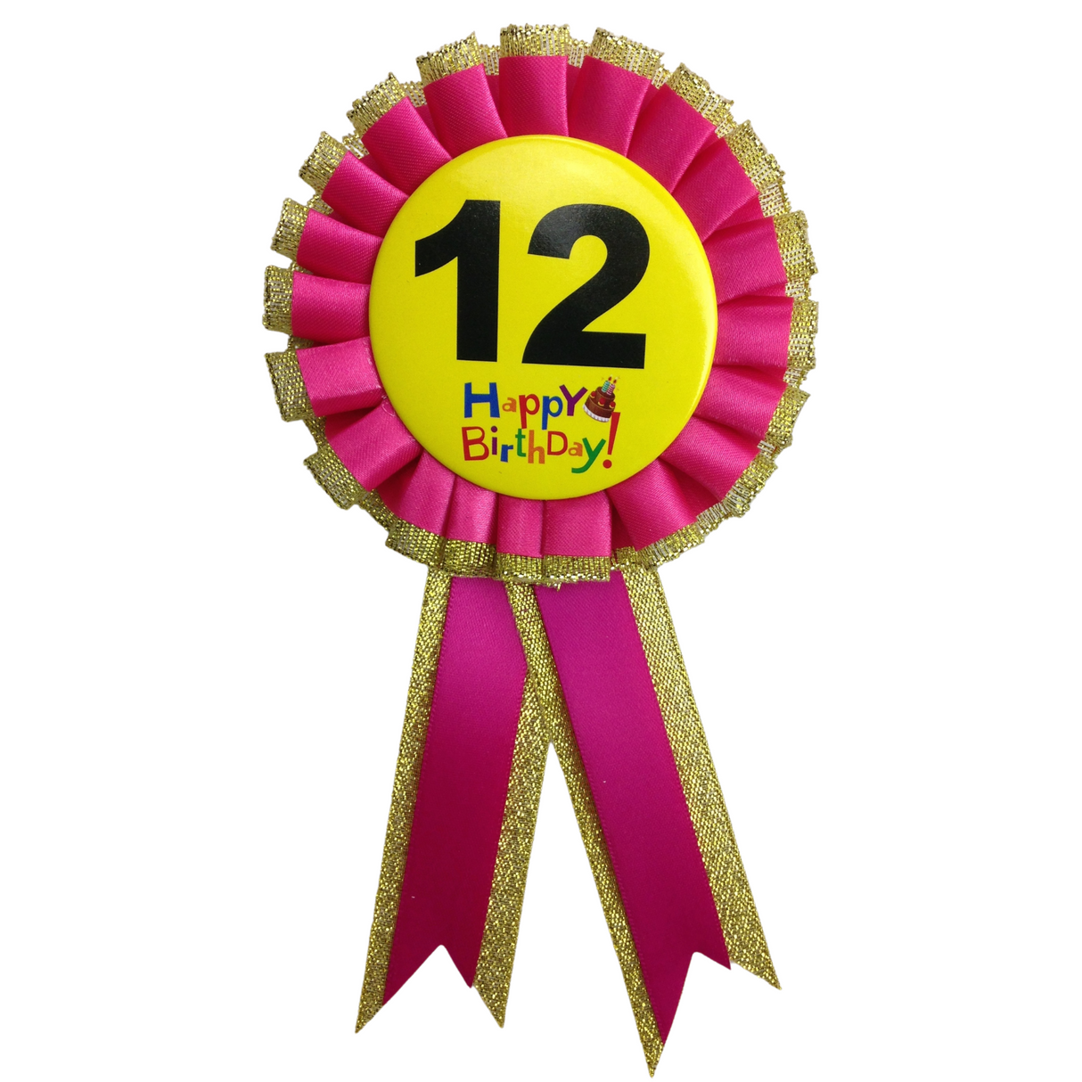 Celebratory Birthday Rosette Award Badge for Kids - Fun Party Favor for All Ages