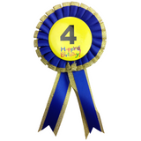 Birthday Celebration Rosette Badge with Ribbon for Kids - Fun Party Award for Girls and Boys