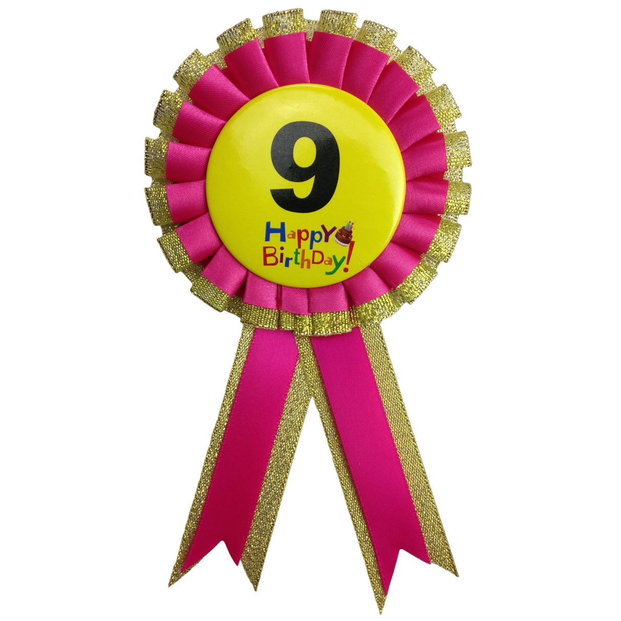 Birthday Party Rosette Badge for Kids - Delightful Celebration Favor for Boys and Girls