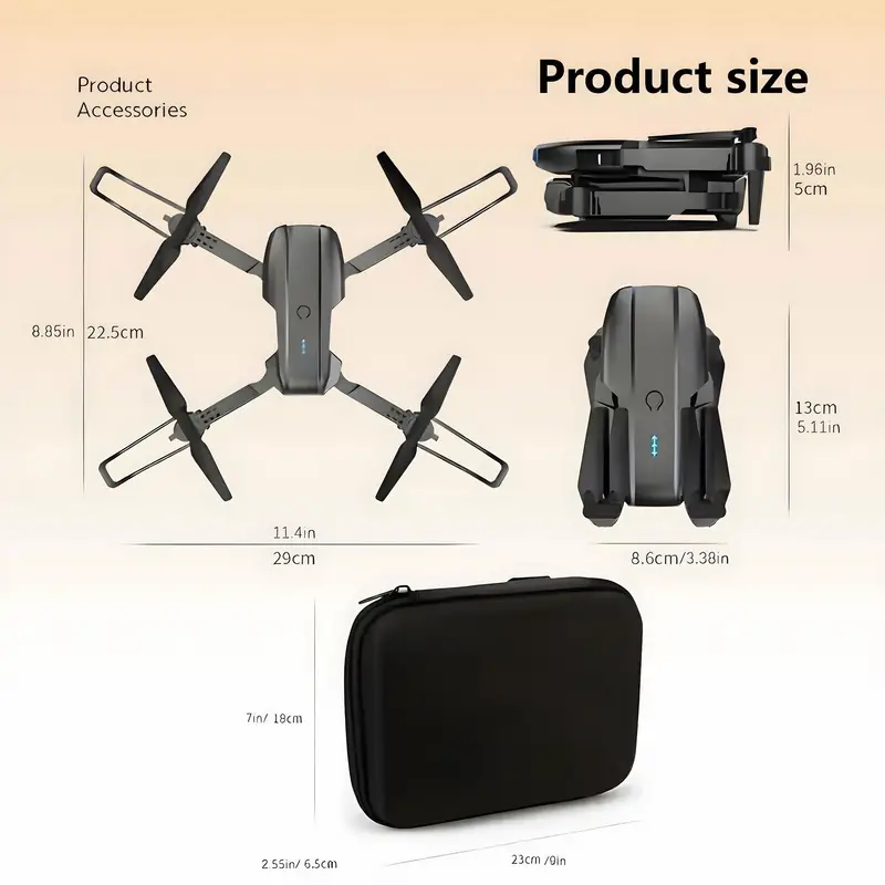 Beginner-Friendly HD Camera Drone with GPS & Remote Control