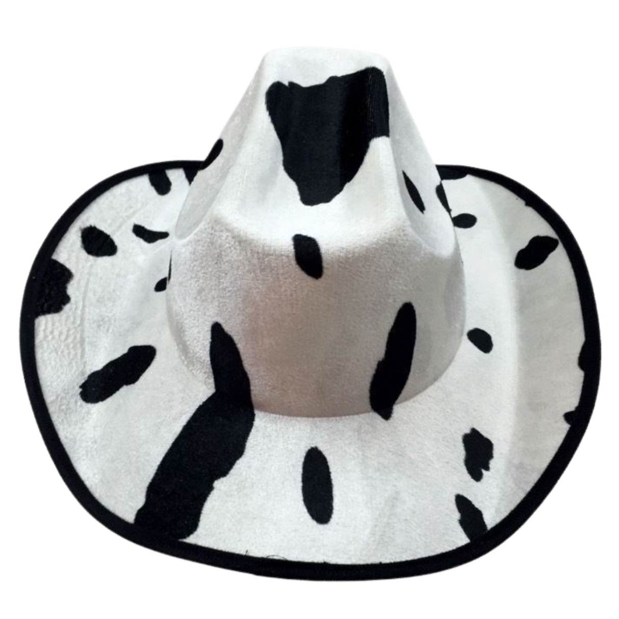 Cowhide Print Fedora Hat for Adults - Wild West Costume Party Accessory