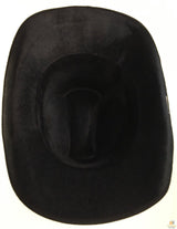 Cowhide Print Fedora Hat for Adults - Wild West Costume Party Accessory - Side View