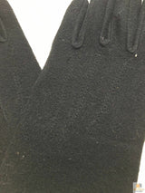 DENTS Ladies Womens Fleece Knit Gloves MYLF9071 - Black - One Size - Top-Down View