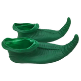 ELF SHOES Christmas Costume Elves Latex Dress Up Party Xmas St Patricks Day Boots - Green - Side View