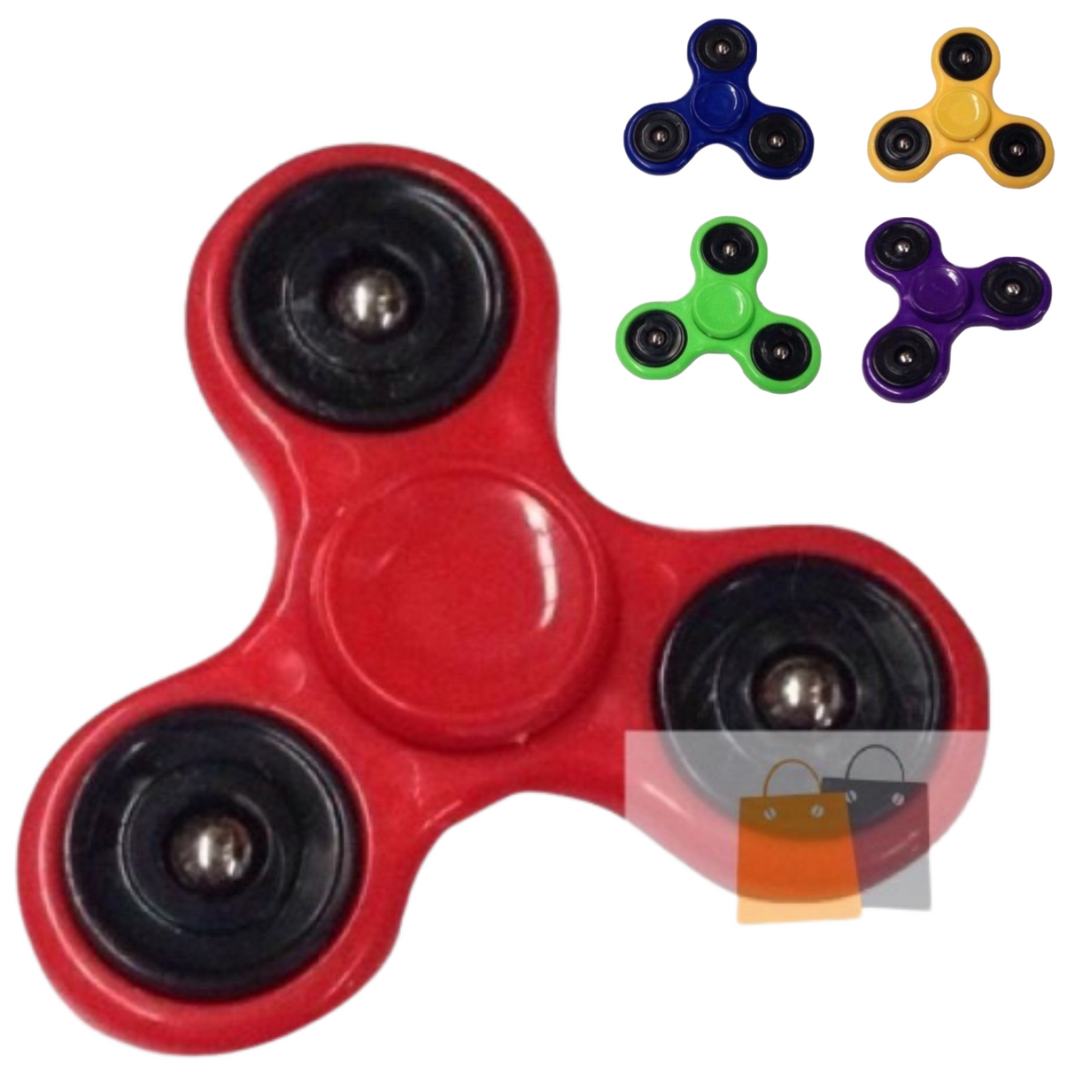 Tri-Spinner Stress Relief Set - 3 Alloy Fidget Hand Spinners for All Ages with Steel Bearings