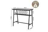 Viviendo Dining Table, Bar Table with Wine Storage Rack - Industrial Style