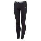 Junior Boys' Thermal Compression Long Johns Running Tights by DIADORA - Black - Size 14