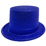 Glittering Blue Party Top Hat - Fun Accessory for Costume Events