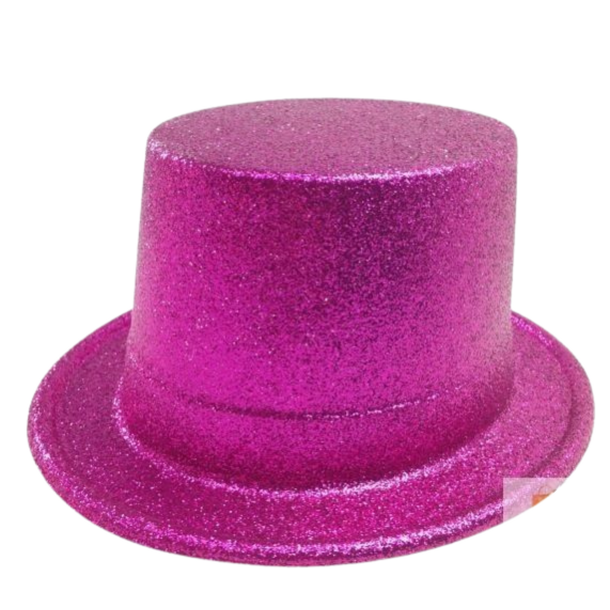 Fabulous Hot Pink Glittering Top Hat - Perfect Costume Accessory for Parties and Themed Events