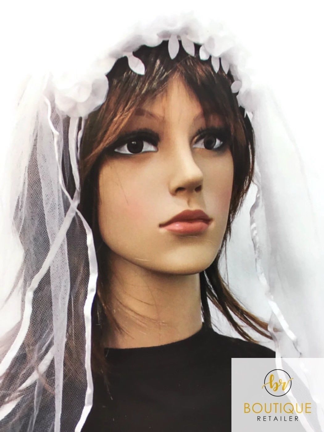 Floral Bride To Be Headband Veil - Ideal for Bridal Shower Celebrations