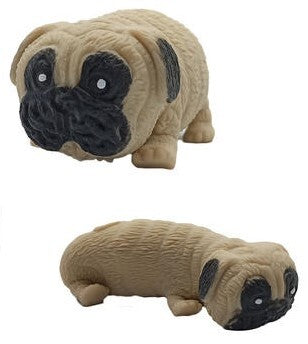 Miniature Stretchy Pug Stress Ball for Fidgeting and Anxiety Relief